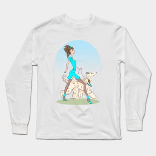 THE ELITIST. in turquoise. Long Sleeve T-Shirt